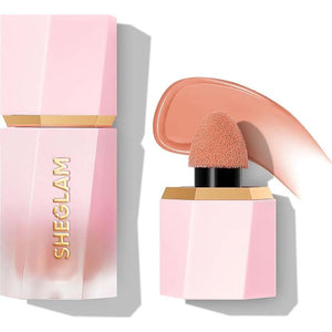 SHEGLAM Color Bloom Liquid Blush Makeup For Cheeks Matte Finish - Hush Hush,