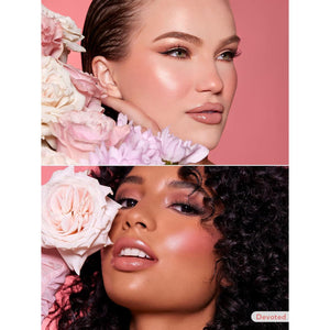 SHEGLAM Color Bloom Dayglow Liquid Blush Makeup For Cheeks Shimmer Finish - Devoted,