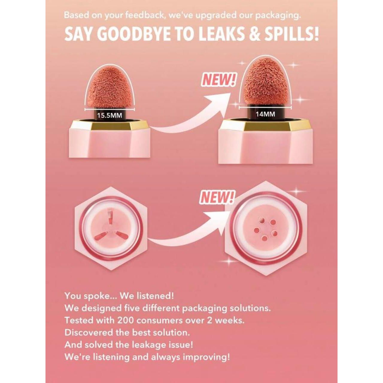 SHEGLAM Makeup - Color Bloom Liquid Blush Matte Finish - Long-wearing Waterproof Gel-Cream Blush With Sponge Tip Applicator (Cutie Pie),