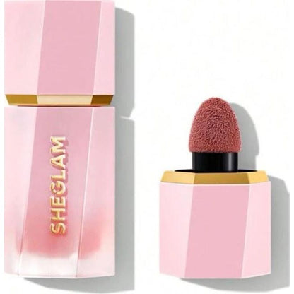 SHEGLAM Makeup - Color Bloom Liquid Blush Matte Finish - Long-wearing Waterproof Gel-Cream Blush With Sponge Tip Applicator (Real Deal),