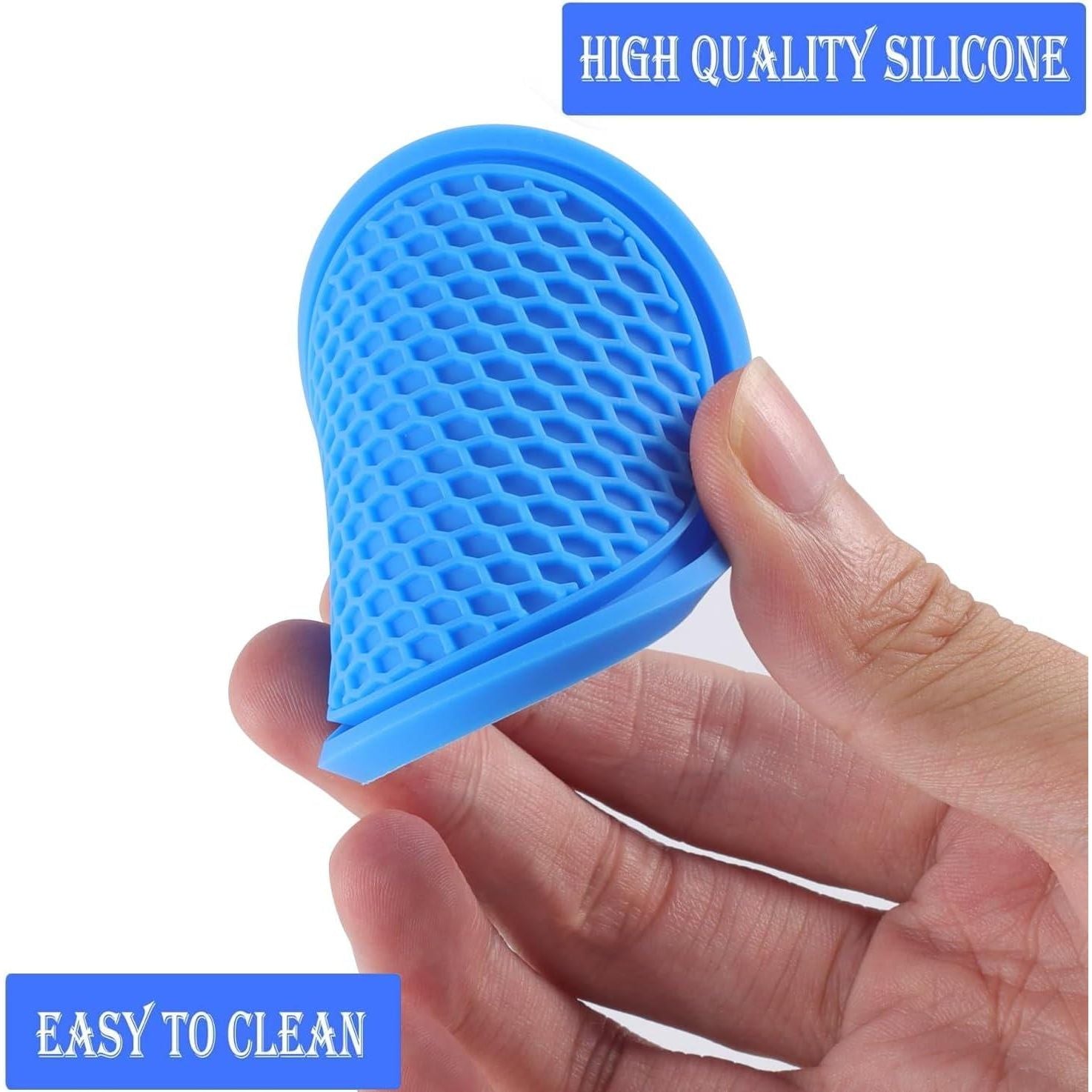 SINGARO Car Cup Coaster, 4PCS Universal Non-Slip Cup Holders Embedded In Ornaments Coaster, Car Interior Accessories, Blue,