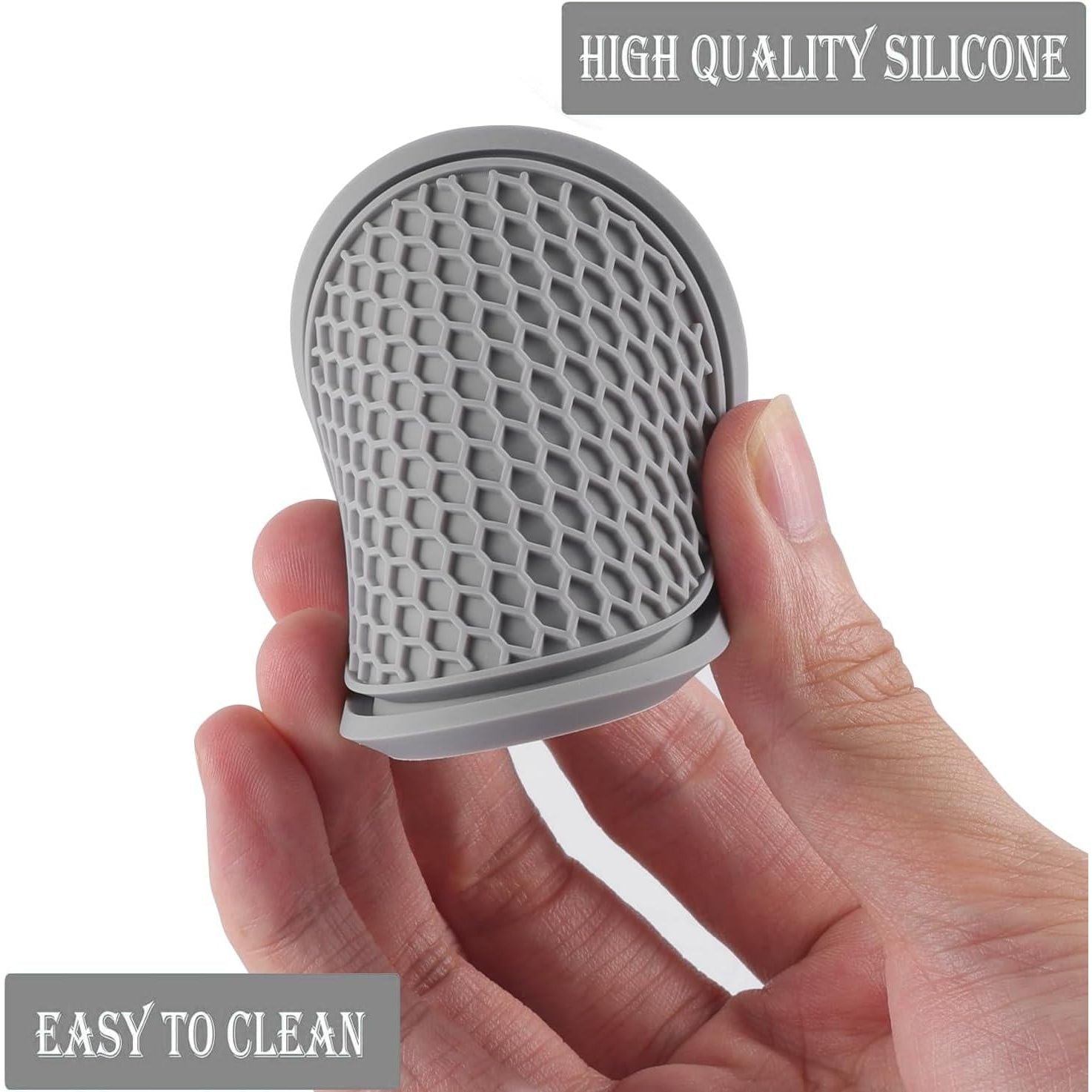 SINGARO Car Cup Coaster, 4PCS Universal Non-Slip Cup Holders Embedded In Ornaments Coaster, Car Interior Accessories, Gray,
