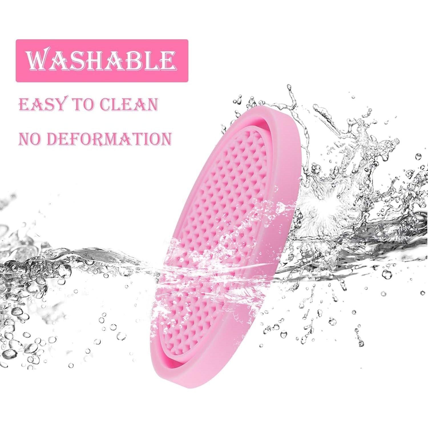 SINGARO Car Cup Coaster, 4PCS Universal Non-Slip Cup Holders Embedded In Ornaments Coaster, Car Interior Accessories, Pink,
