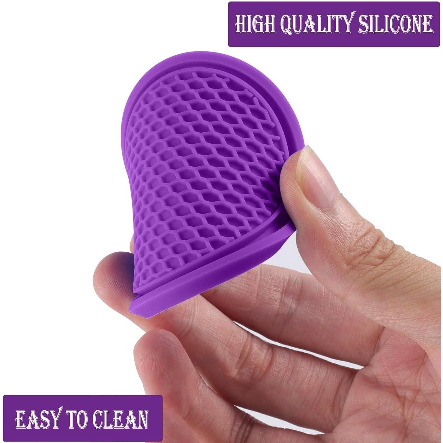 SINGARO Car Cup Coaster, 4PCS Universal Non-Slip Cup Holders Embedded In Ornaments Coaster, Car Interior Accessories, Purple,