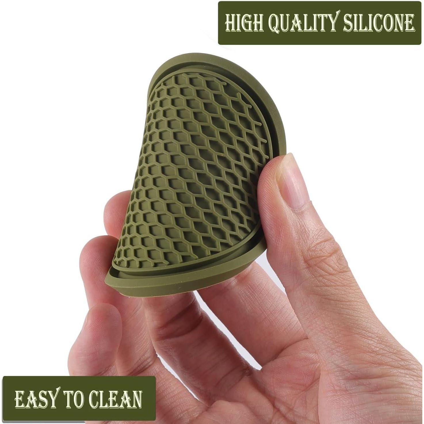 SINGARO Car Cup Coaster, 4PCS Universal Non-Slip Cup Holders Embedded In Ornaments Coaster, Car Interior Accessories, Olive Green,