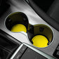 SINGARO Car Cup Coaster, 4PCS Universal Non-Slip Cup Holders Embedded In Ornaments Coaster, Car Interior Accessories, Yellow,