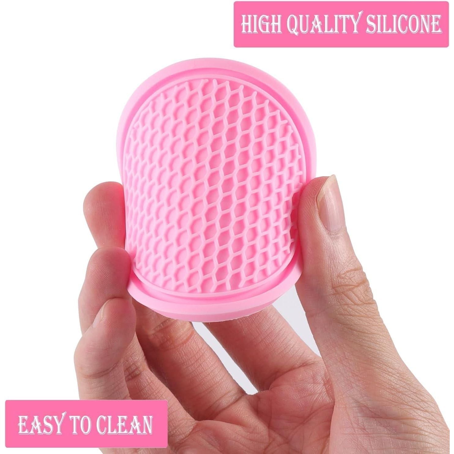 SINGARO Car Cup Coaster, 4PCS Universal Non-Slip Cup Holders Embedded In Ornaments Coaster, Car Interior Accessories, Pink,