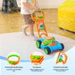 Sloosh Bubble Lawn Mower Blue Toddler Bubble Machine Outdoor Push Toy for Kids Birthday Gifts