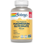 SOLARAY Magnesium Glycinate Capsules, Chelated Magnesium Bisglycinate W/BioPerine, Higher Absorption Magnesium Supplement - Bones, Muscles, Heart Support, Vegan, 275 Count (30 Servings, 120 VegCaps),