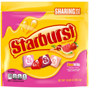 Starburst STARBURST FaveREDS Fruit Chews Chewy Easter Candy, Sharing Size, 15.6 Oz Bag