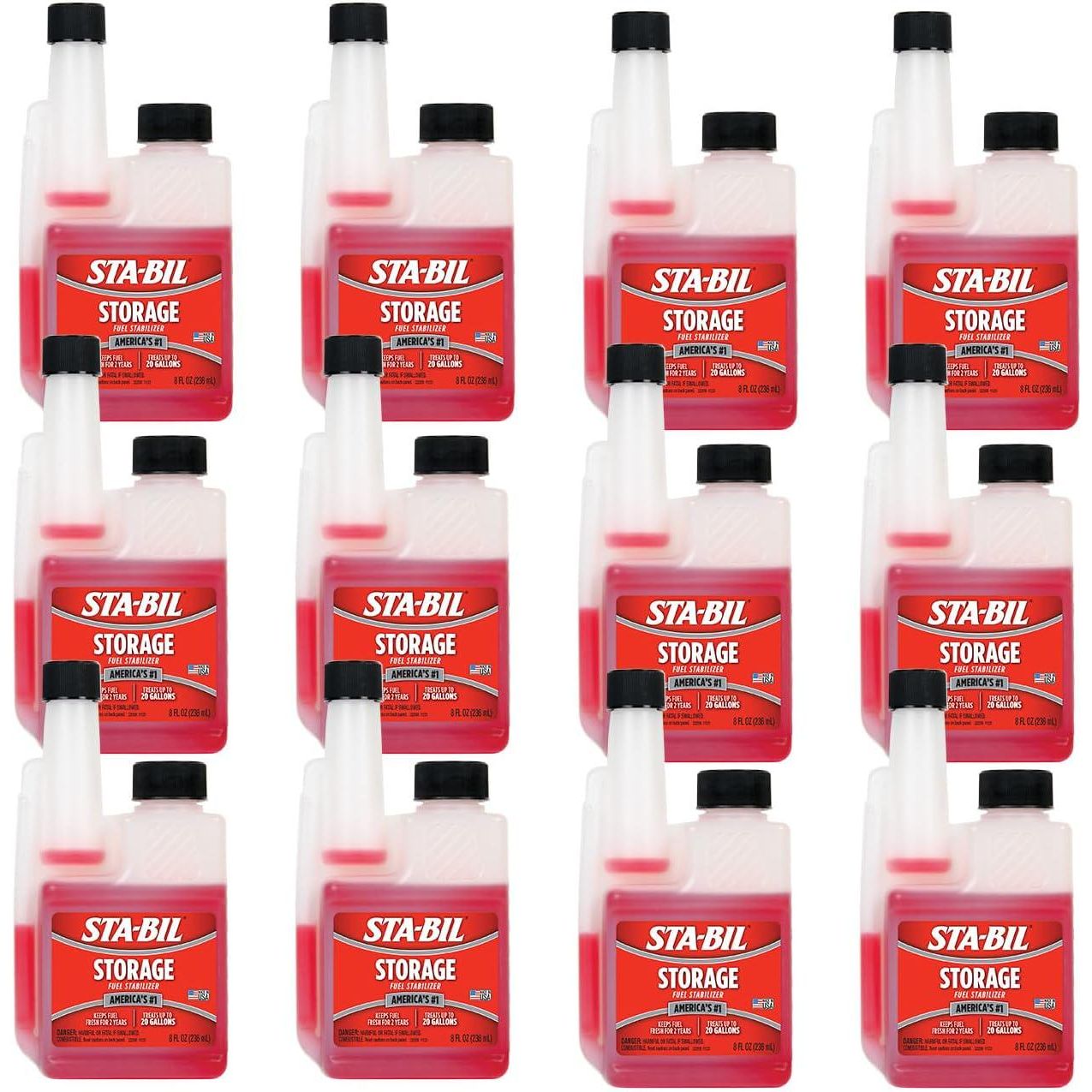 STA-BIL Storage Fuel Stabilizer | Keeps Fuel Fresh For 24 Months, Prevents Corrosion, Gasoline Treatment Fuel Additive That Protects Fuel System, Gas Stabilizer For Fuel Storage, 4 Oz (12 Pack),Does not Apply