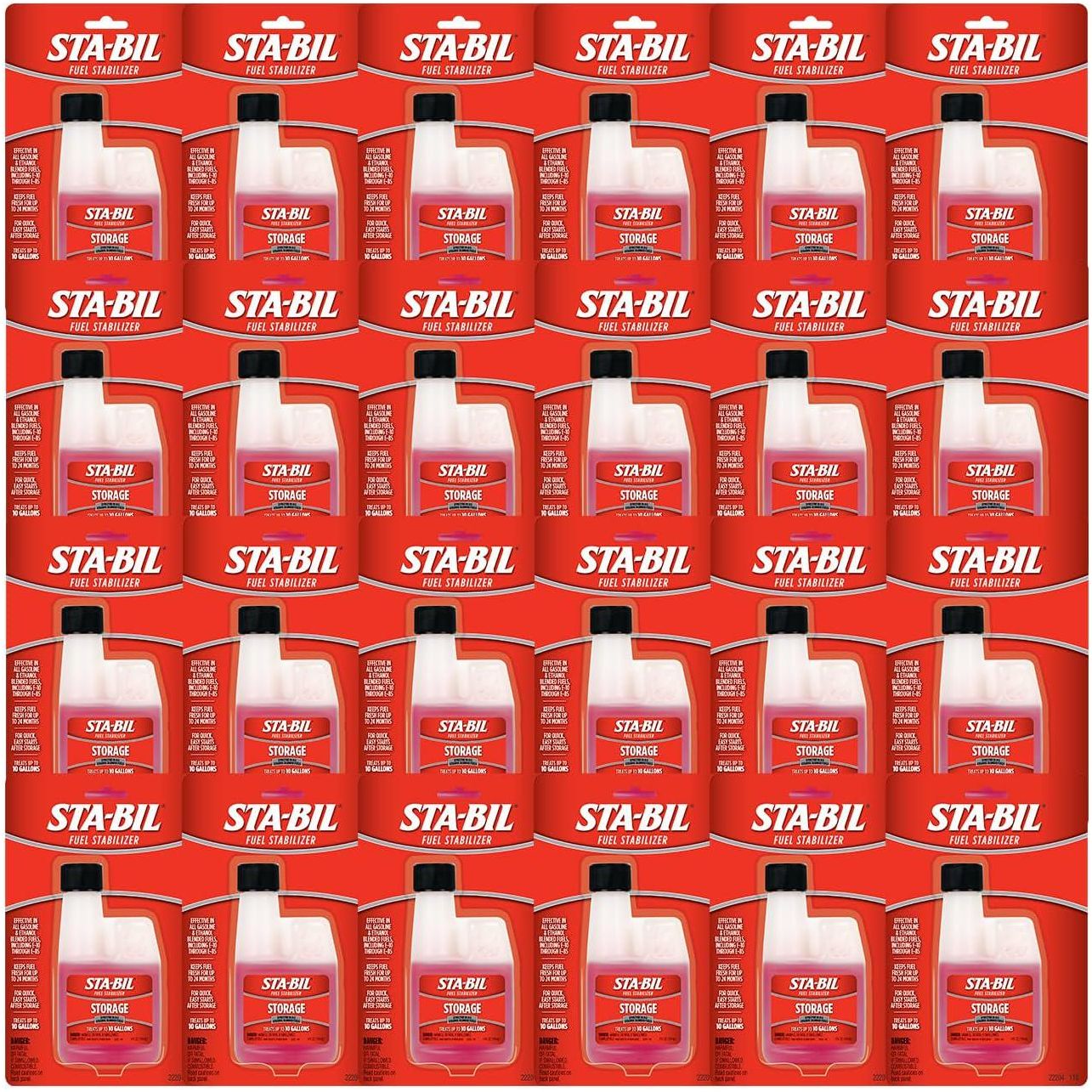 STA-BIL Storage Fuel Stabilizer | Keeps Fuel Fresh For 24 Months, Prevents Corrosion, Gasoline Treatment Fuel Additive That Protects Fuel System, Gas Stabilizer For Fuel Storage, 4 Oz (12 Pack),Does not Apply