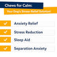 StrellaLab Calming Dog Treats, 60 Ct, Hemp & Melatonin for Stress Relief, Bacon Flavor, Made in USA