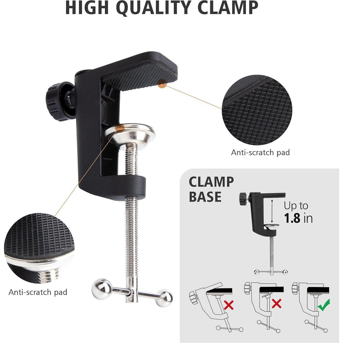 SUNMON Hyper X QuadCast Boom Arm - Upgraded Red Boom Arm For HyperX QuadCast With QuadCast Windscreen, Sound Insulation And Noise Reduction, HyperX QuadCast Microphone Arm With 3/8 To 5/8 Adapter,