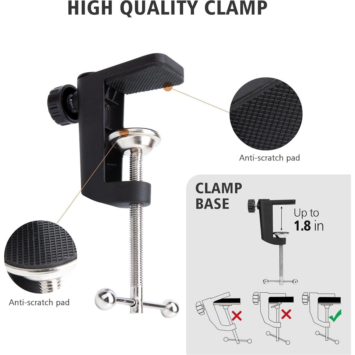 SUNMON Hyper X QuadCast Boom Arm - Upgraded Red Boom Arm For HyperX QuadCast With QuadCast Windscreen, Sound Insulation And Noise Reduction, HyperX QuadCast Microphone Arm With 3/8 To 5/8 Adapter,