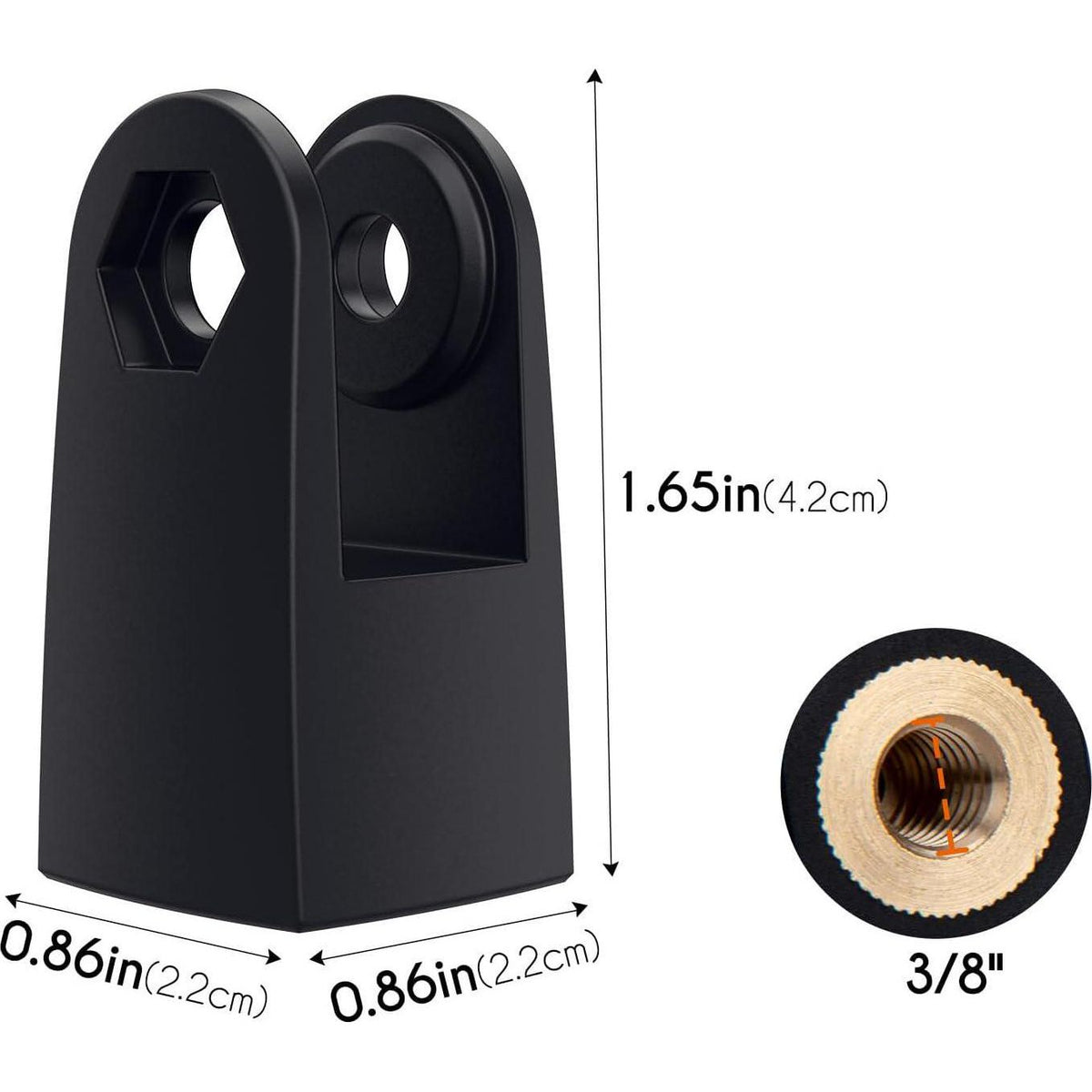 SUNMON Microphone Mount Adapter For HyperX QuadCast, Replacement For HyperX QuadCast Mount Adapter, Mic Stand Adapter For 3/8 HyperX QuadCast Boom Arm,