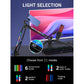 SUNMON RGB Boom Arm - Mic Arm With RGB Light, Adjustable 11 Light Modes, Microphone Boom Arm With Adapter Compatible With Fifine Microphone, Blue Yeti, HyperX QuadCast And Most Gaming Mic,