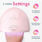 SUNUV SUNUV 48W UV Light For Gel Nails, UV Dryer For Gel Polish With 3 Timer Settings Professional LED Nail Lamp Art Tools Auto Sensor SUNone Pink