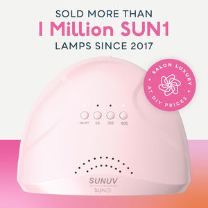 SUNUV SUNUV 48W UV Light For Gel Nails, UV Dryer For Gel Polish With 3 Timer Settings Professional LED Nail Lamp Art Tools Auto Sensor SUNone Pink