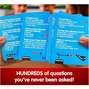 Sussed Blue Deck What Would You Do Card Game Fun Social Game for Teens and Adults Road Trip Essential