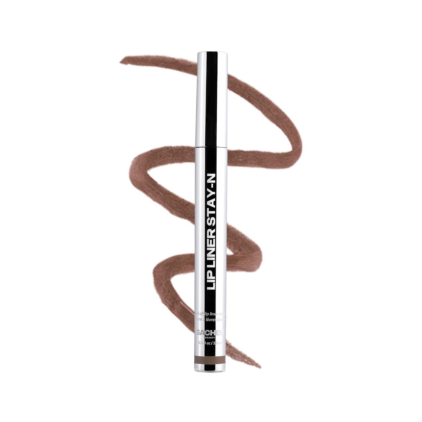Sacheu Sacheu Lip Liner Stay-N - Peel Off Lip Stain. Long Lasting Matte Lip Tattoo, Transfer Proof Lipstain Infused With Hyaluronic Acid And Vitamin E, For All Skin Types. Vegan And Cruelty-Free, HEY-zel