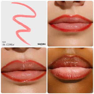 Sacheu Sacheu Lip Liner Stay-N - Peel Off Lip Stain. Long Lasting Matte Lip Tattoo, Transfer Proof Lipstain Infused With Hyaluronic Acid And Vitamin E, For All Skin Types. Vegan And Cruelty-Free, COREal