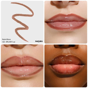 Sacheu Sacheu Lip Liner Stay-N - Peel Off Lip Stain. Long Lasting Matte Lip Tattoo, Transfer Proof Lipstain Infused With Hyaluronic Acid And Vitamin E, For All Skin Types. Vegan And Cruelty-Free, Core Bundle