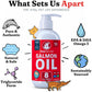 Salmon Oil Supplement for Dogs and Cats 8 oz Omega 3 Fish Oil for Skin Coat Joints Allergies Defense