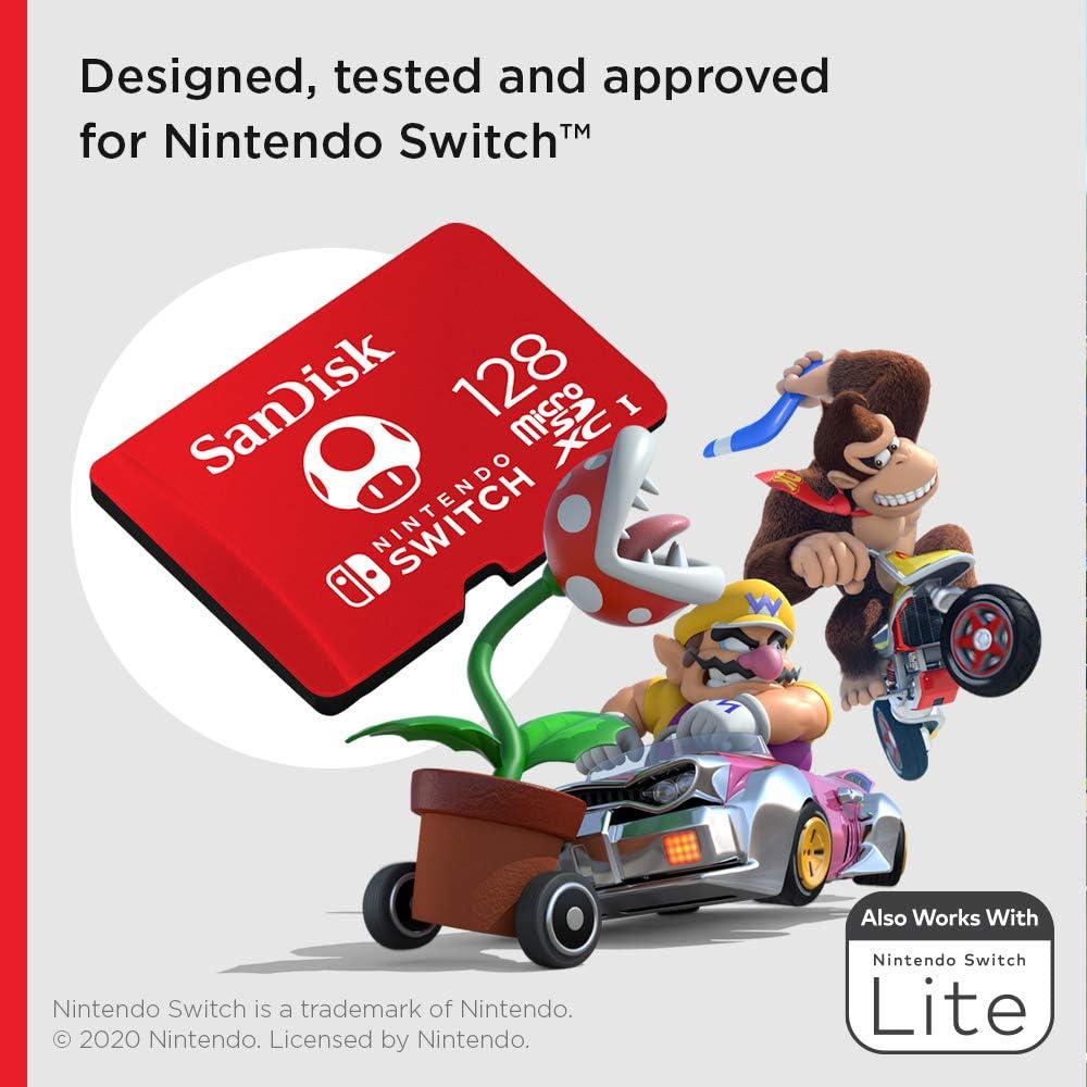SanDisk 128GB 2-Pack MicroSDXC Card, Licensed For Nintendo Switch (2x128GB) - SDSQXAO-128G-GN6Z2,619659205737