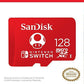 SanDisk 128GB MicroSDXC Card, Licensed For Nintendo Switch - SDSQXAO-128G-GNCZN,619659161293