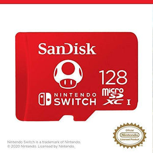 SanDisk 128GB MicroSDXC Card, Licensed For Nintendo Switch - SDSQXAO-128G-GNCZN,619659161293