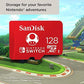 SanDisk 128GB MicroSDXC Card, Licensed For Nintendo Switch - SDSQXAO-128G-GNCZN,619659161293