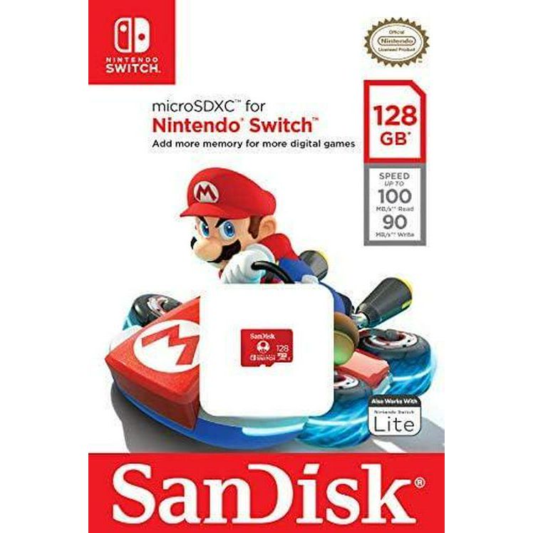 SanDisk 128GB MicroSDXC Card, Licensed For Nintendo Switch - SDSQXAO-128G-GNCZN,619659161293