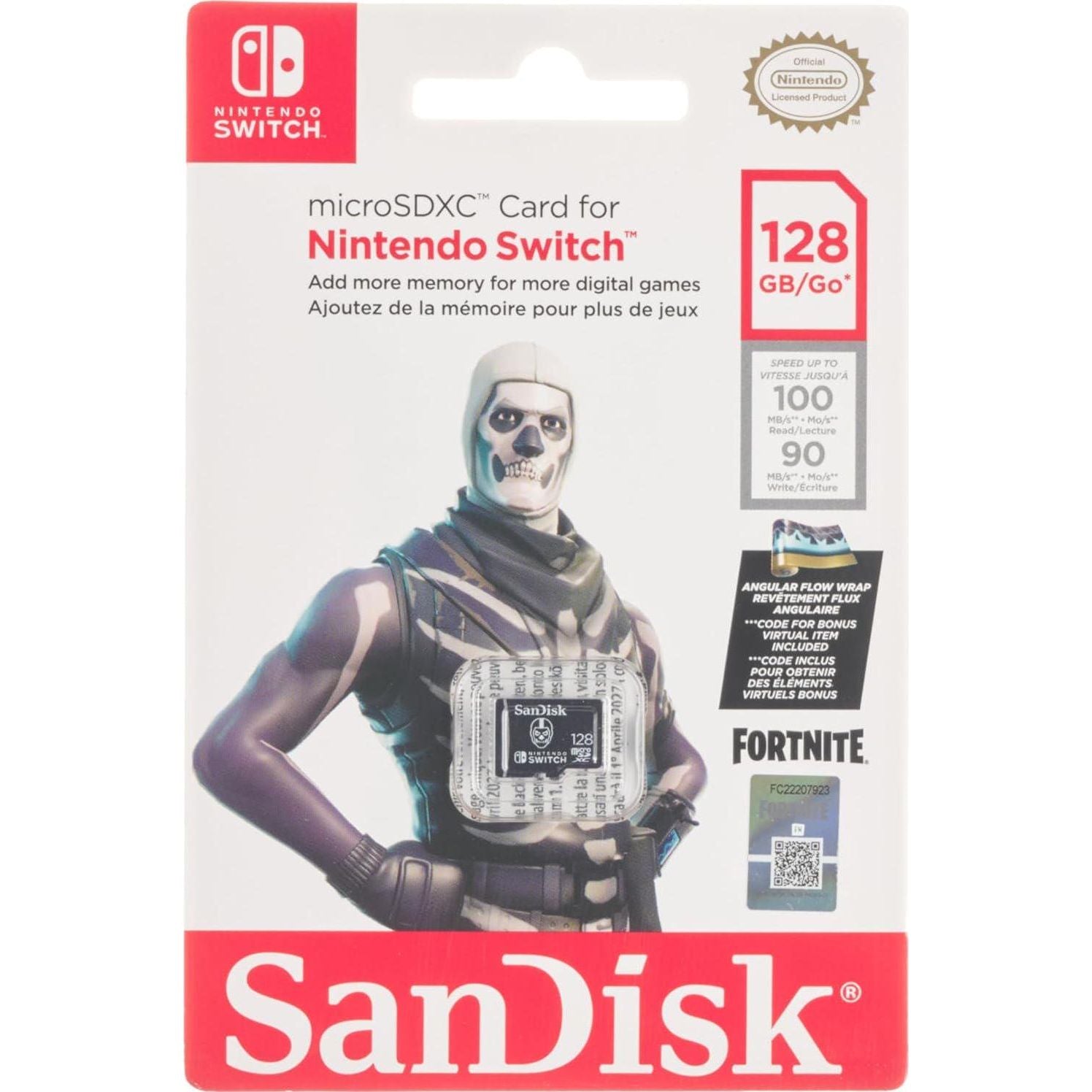 SanDisk 128GB MicroSDXC Card Licensed For Nintendo Switch, Fortnite Edition - SDSQXAO-128G-GN6ZG,619659199739