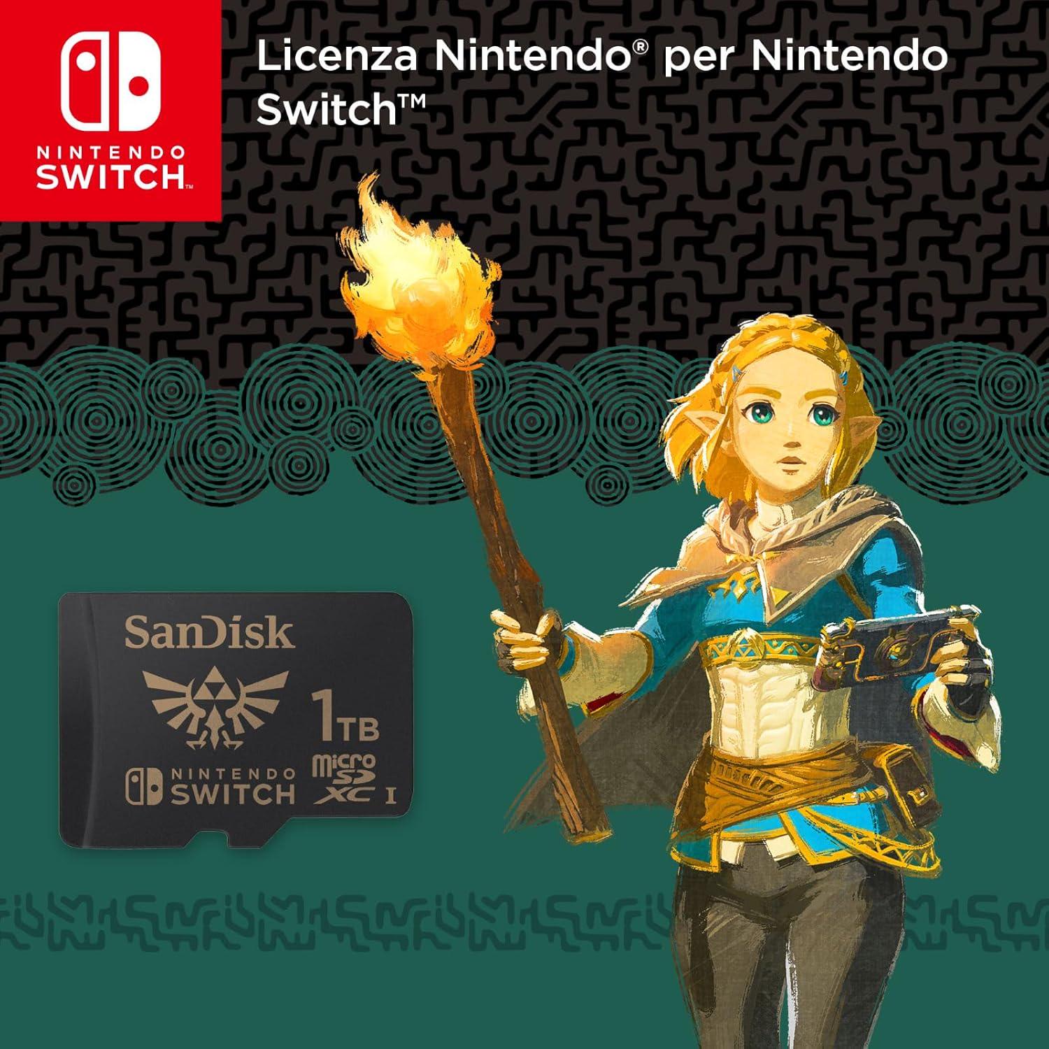 SanDisk 1TB MicroSDXC-Card Licensed For Nintendo-Switch - SDSQXAO-1T00-GN6ZN,619659205331