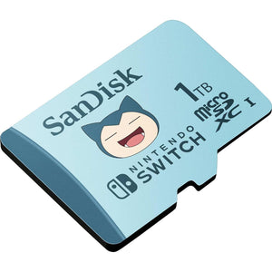SanDisk 1TB MicroSDXC Card Licensed For Nintendo-Switch, Pokémon Snorlax Edition - SDSQXAO-1T00-GN6ZK,619659211547