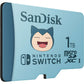 SanDisk 1TB MicroSDXC Card Licensed For Nintendo-Switch, Pokémon Snorlax Edition - SDSQXAO-1T00-GN6ZK,619659211547