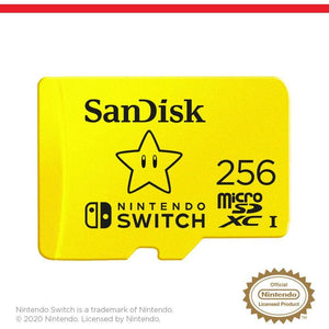 SanDisk 256GB MicroSDXC Card, Licensed For Nintendo Switch - SDSQXAO-256G-GNCZN,619659173869