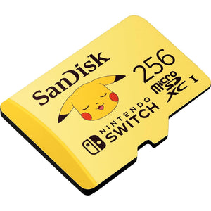 SanDisk 256GB MicroSDXC Card Licensed For Nintendo Switch, Pokémon Edition, Pikachu - SDSQXAO-256G-GN6ZK,619659211523