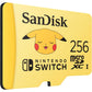 SanDisk 256GB MicroSDXC Card Licensed For Nintendo Switch, Pokémon Edition, Pikachu - SDSQXAO-256G-GN6ZK,619659211523