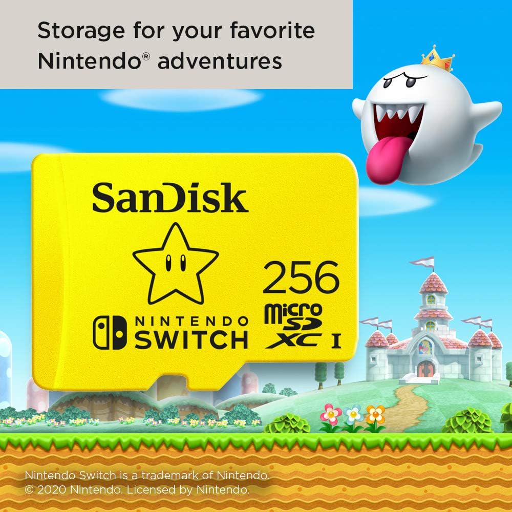 SanDisk 256GB MicroSDXC Card, Licensed For Nintendo Switch - SDSQXAO-256G-GNCZN,619659173869