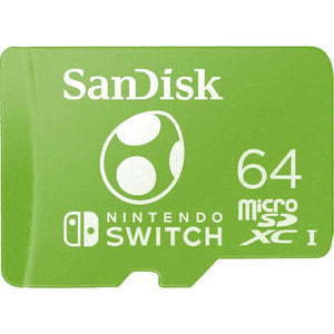 SanDisk 64GB MicroSDXC Card Licensed For Nintendo Switch, Yoshi Edition - SDSQXAO-064G-GN6ZN,619659204518