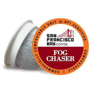 San Francisco Bay Compostable Coffee Pods, Fog Chaser, 80 Count, Keurig 20 Compatible, Medium Dark Roast