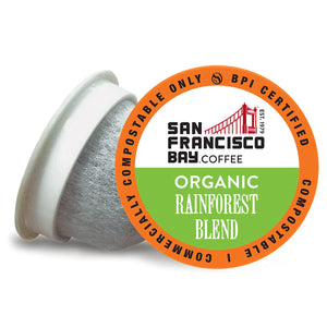 San Francisco Bay Compostable Coffee Pods, Organic Rainforest Blend, 80 Count, Keurig-Compatible (Including Keurig 20)