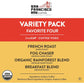 San Francisco Bay Compostable Coffee Pods, Original Variety Pack, 80 Count, Keurig Compatible (Including Keurig 20), French Breakfast, Fog & Organic Rainforest