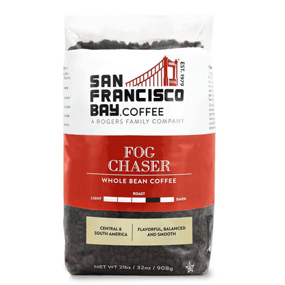 San Francisco Bay Whole Bean Coffee, Fog Chaser, Medium Dark Roast, 2lb Bag