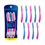Schick Hydro Silk Touch-Up Dermaplaning Tool With Precision Cover, 9ct | Dermaplane Razor, Face Razors For Women, Eyebrow Razor, Facial Razor, Dermaplaning Razor, Womens Face Razor Peach Fuzz Remover,