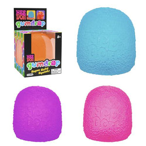 Schylling NeeDoh Gumdrop Sensory Toy, 2.5” Tall, Super Squishy Texture, Colors May Vary, 1 Pack, Stress Relief Toy for Kids
