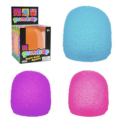 Schylling NeeDoh Gumdrop Sensory Toy, 2.5” Tall, Super Squishy Texture, Colors May Vary, 1 Pack, Stress Relief Toy for Kids