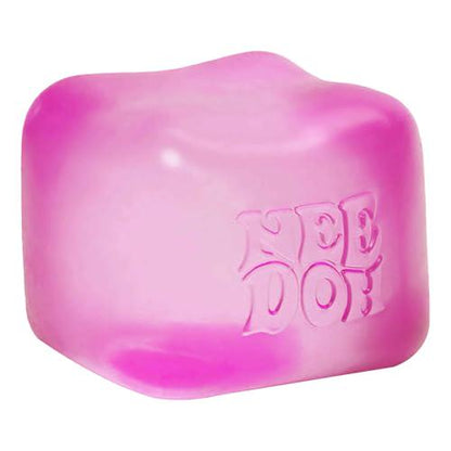 Schylling NeeDoh Nice Cube Pink 2.25" Sensory Squish Toy for Stress Relief and Focus Ages 3+